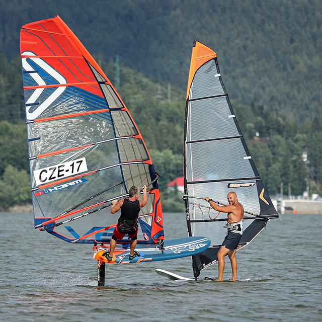 Windsurfing – foil, Lipno Lake 2018